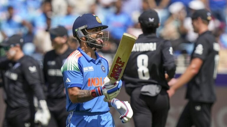 India vs New Zealand LIVE Score, Champions Trophy 2025 LIVE: India loses Rohit, Gill, Virat as they eye table top in group stage