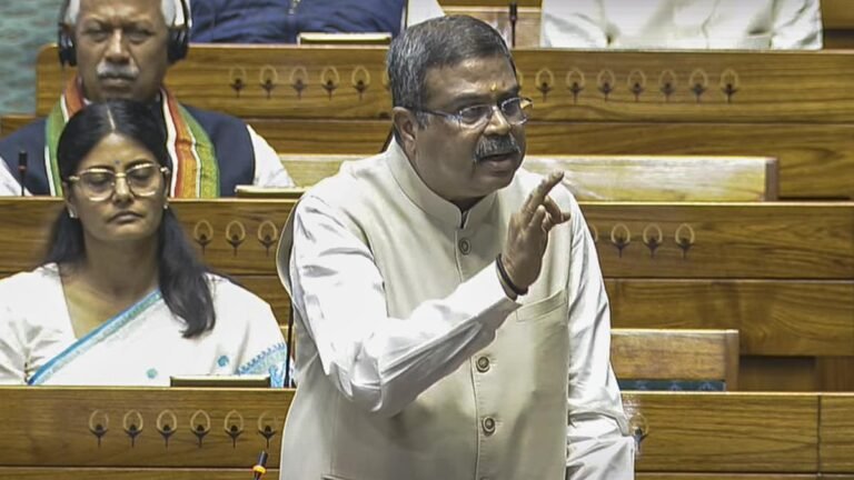 Lok Sabha adjourned for 30 minutes due to protests by DMK members over remarks by Pradhan